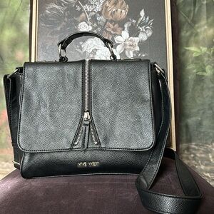 NINE WEST FAUX LEATHER CROSSBODY BAG